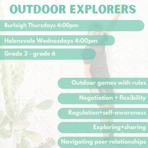Outdoor Explorers | Burleigh | Thursday’s at 4.00pm